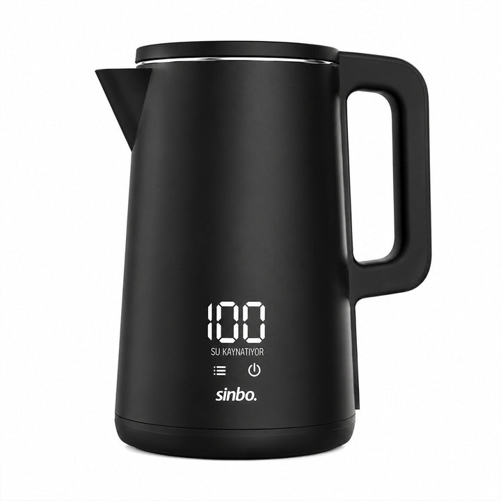1.8L 1500W PLASTİK KAPAK - DOKUNMATİK EKRAN DİJİTAL KETTLE SU ISITICISI KABLOSUZ KULLANIM SK-8042 (5538) 1
