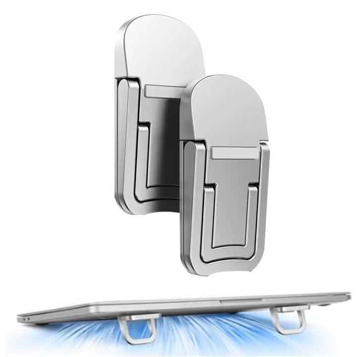 1 Çift Yapışkanlı Katlanabilir Laptop Standı – Mini Notebook Yükseltici, Taşınabilir Kaymaz Laptop Ayağı (5538) 1
