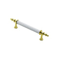 10 ADET BEYAZ - ALTIN BORU KULP 9.6CM (5538) 1