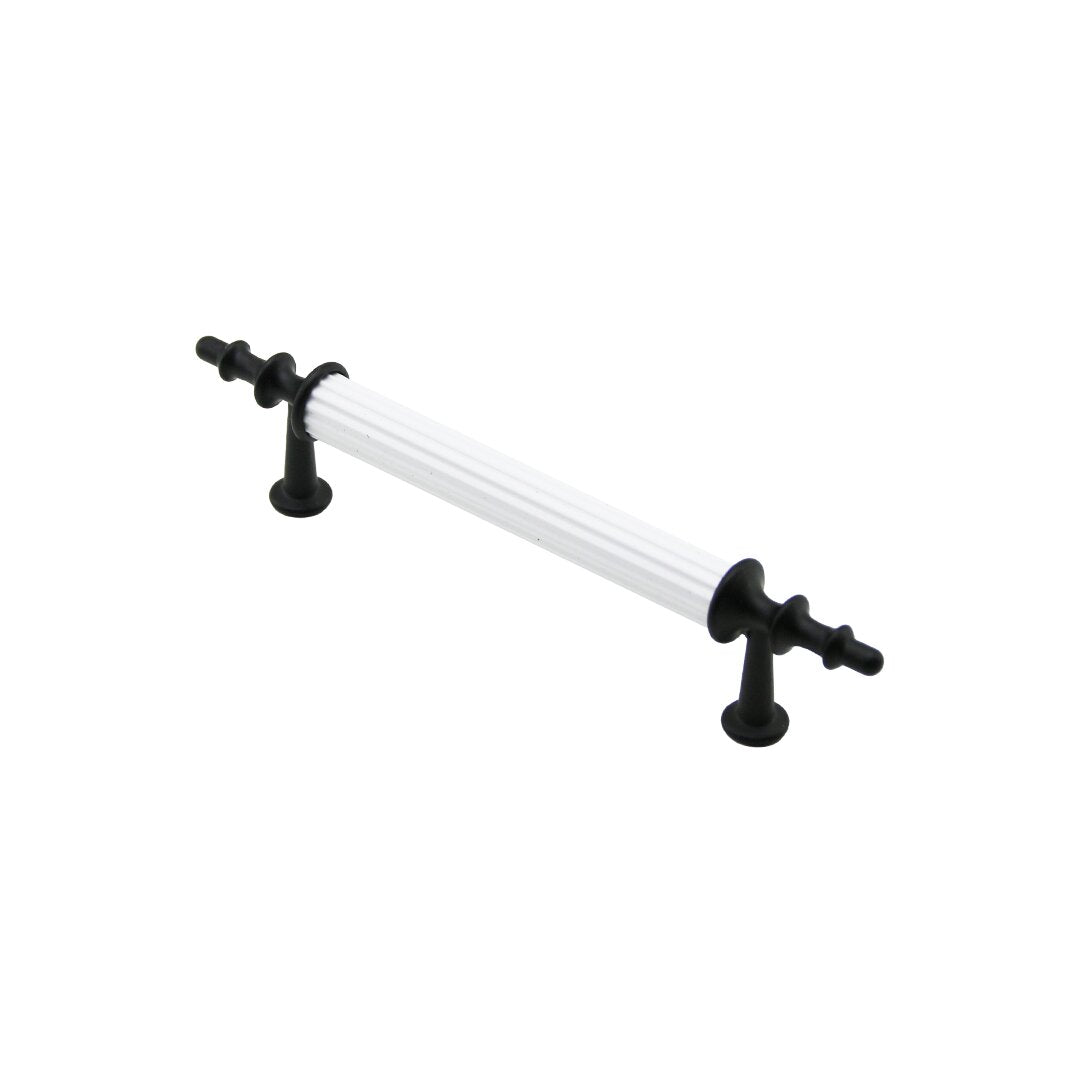 10 ADET BEYAZ - SİYAH BORU KULP 9.6CM (5538) 1