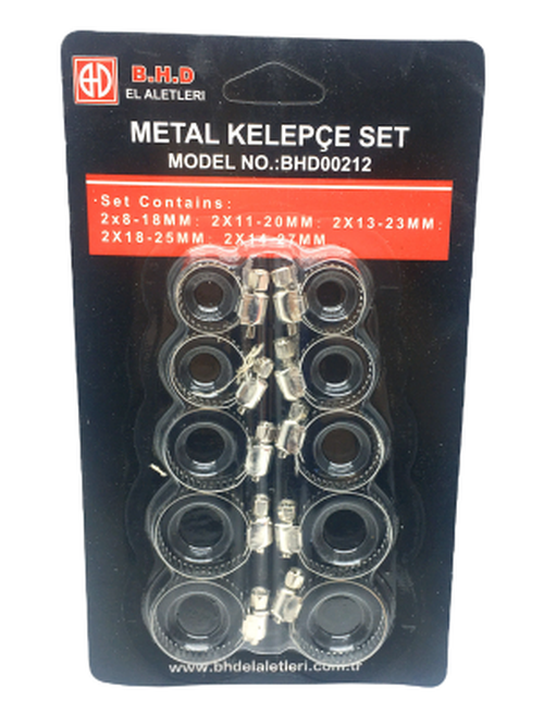 10 PARÇA METAL HORTUM KELEPÇESİ SET (5538) 1
