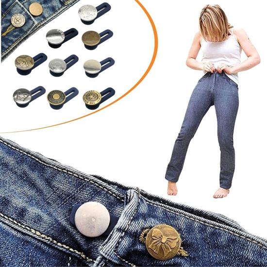 10 Adet Yedek Kot Düğmeleri Beden Genişletici (5538) 1