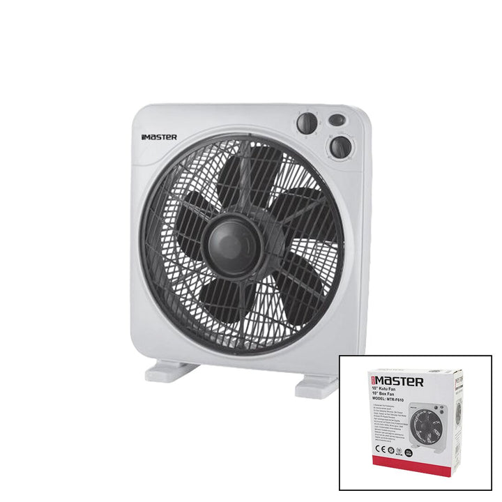 10 İNÇ KUTU FAN VANTİLATÖR 3 KADEME HIZ 6 PLASTİK KANAT 38W 60DK.ZAMAN AYARLI MTR-F610 (5538) 1