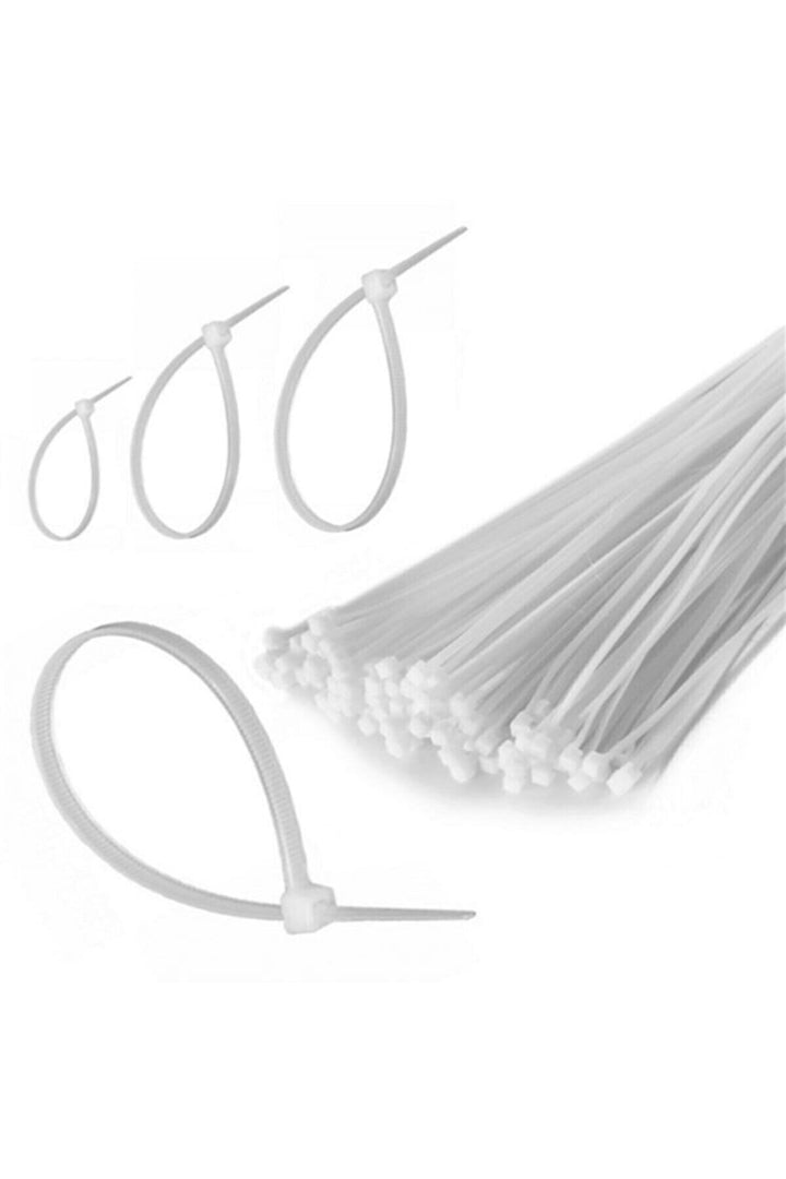 100 Adet Plastik Cırt Kelepçe Kablo Bağı Kablo Düzenleyici- 3.6 X 150 MM (5538) 1