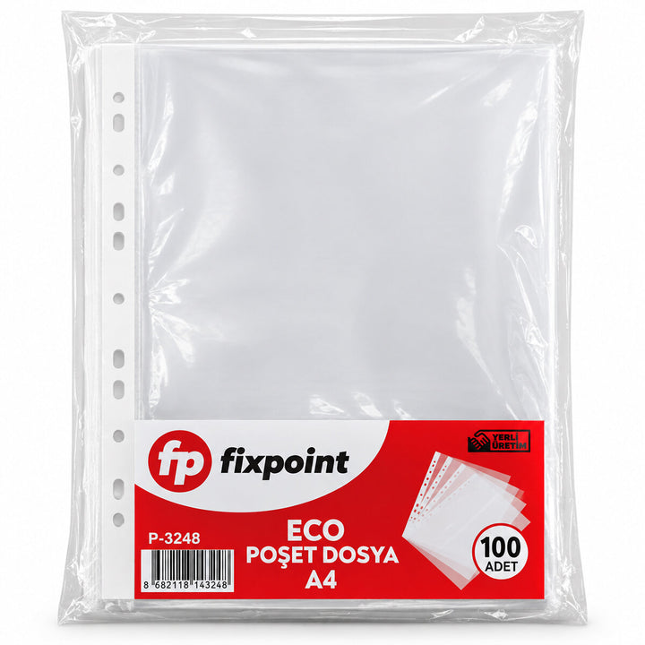 100PCS A4 POŞET ŞEFFAF DOSYA (5538) 1