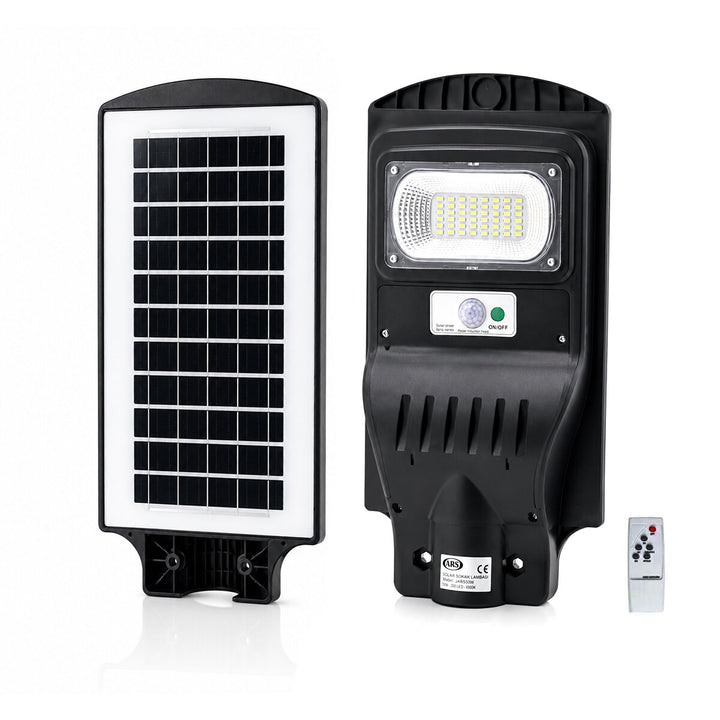 100W - 6500K SOLAR - GÜNEŞ ENERJİLİ SOKAK LAMBASI - ARMATÜR SENSÖRLÜ BAHÇE-BALKON-SOKAK ARS-348964 (5538) 1