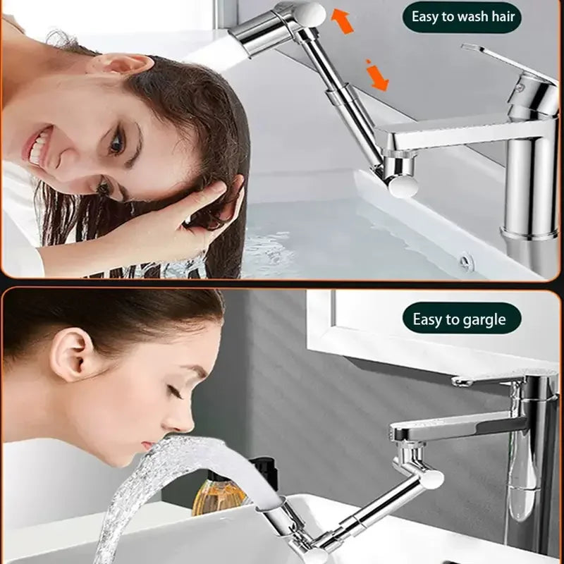 1080 Derece Dönebilen Mutfak ve Lavabo Bataryası Akrobat Musluk Ucu (5538) 2