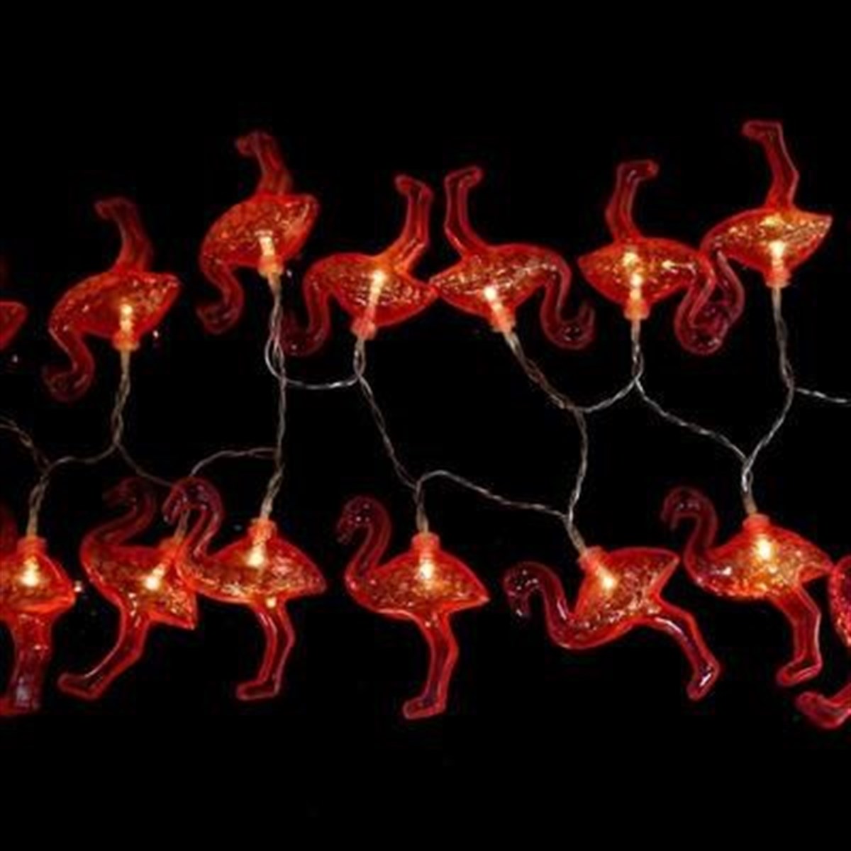 10'lu Pilli Led Flamingo Dekoratif Işık Zinciri Aydınlatma 1,5 Mt (5538) 5