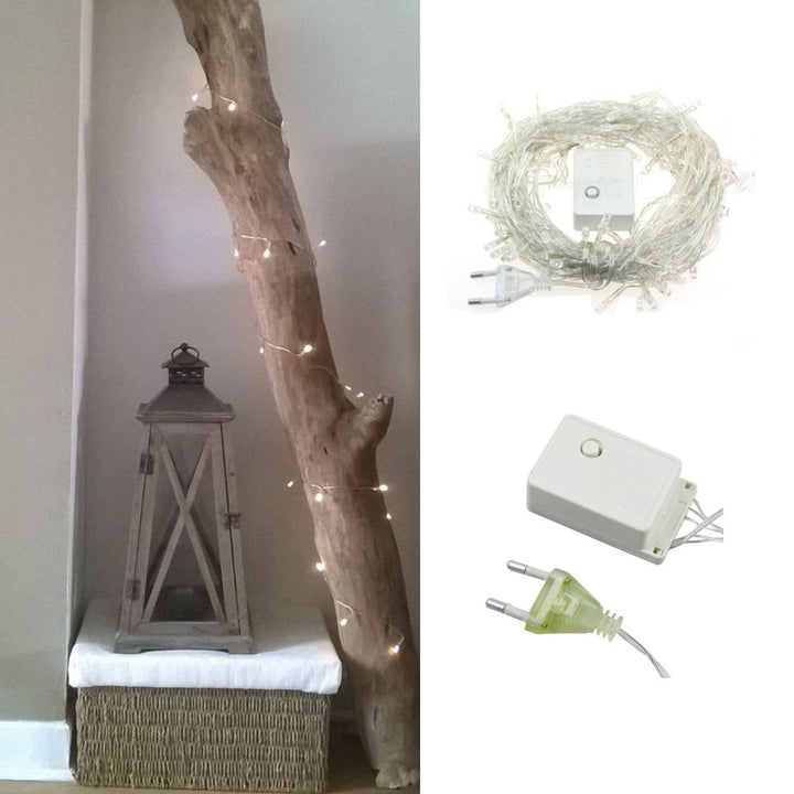 100 Ledli 8 Fonksiyonlu 10 Metre Led Aydınlatma Dekor Lambası (beyaz) (5538) 1