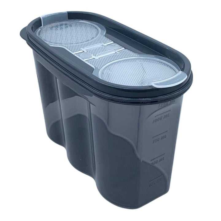 2 Kapaklı Ölçekli Erzak Saklama Kabı - 1,2 Litre - SA930 (5538) 1