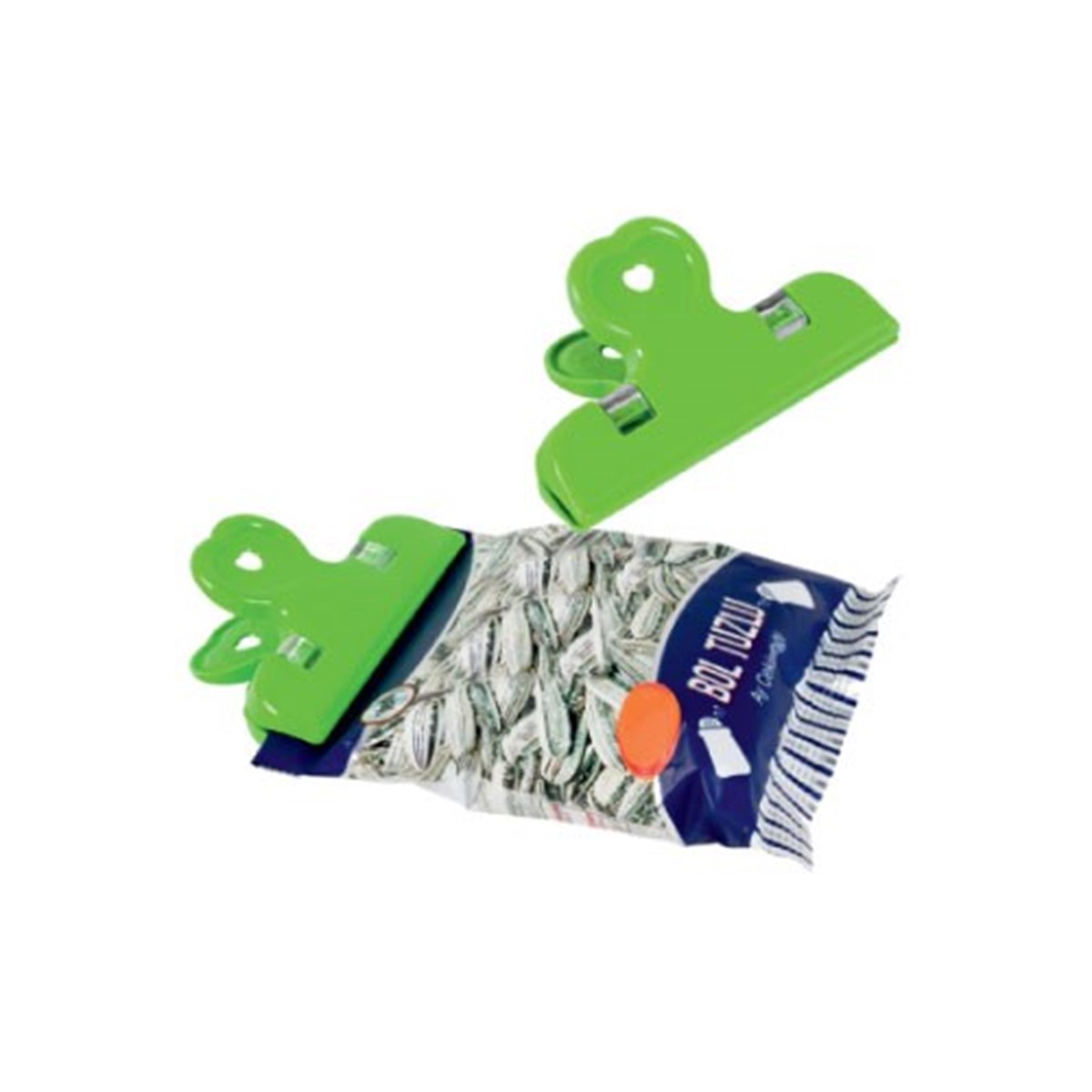 2'li Pratik Torba Paket Ve Poşet Kapatıcı Kilitli Klips Mandal (5538) 4