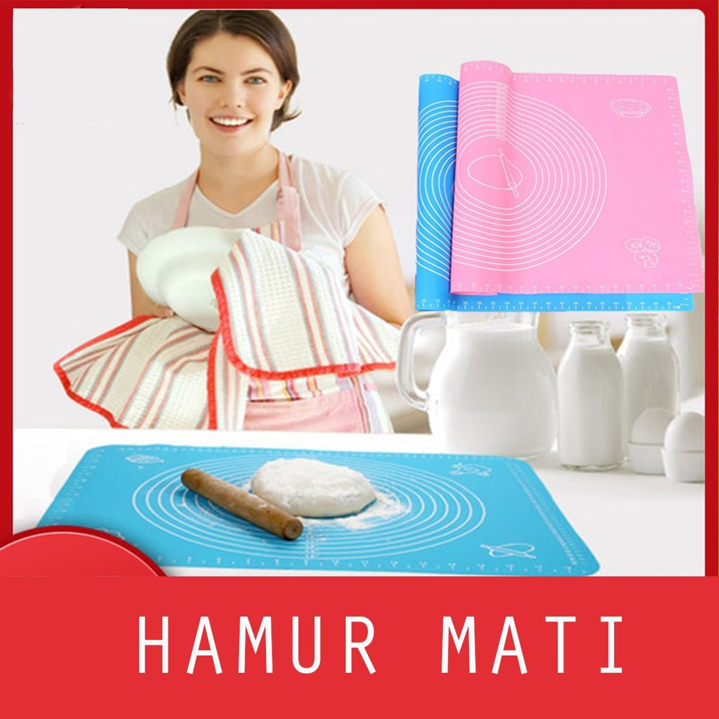 30*40 cm Hamur Matı Silikon Ölçekli Kullanımı Kolay Hamur Açma Matı (5538) 4