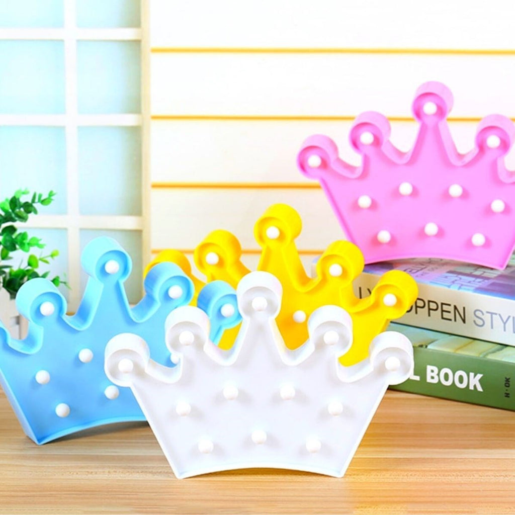 3D Dekoratif Pilli Kraliçe Tacı Model Led Masa ve Gece Lambası (5538) 2