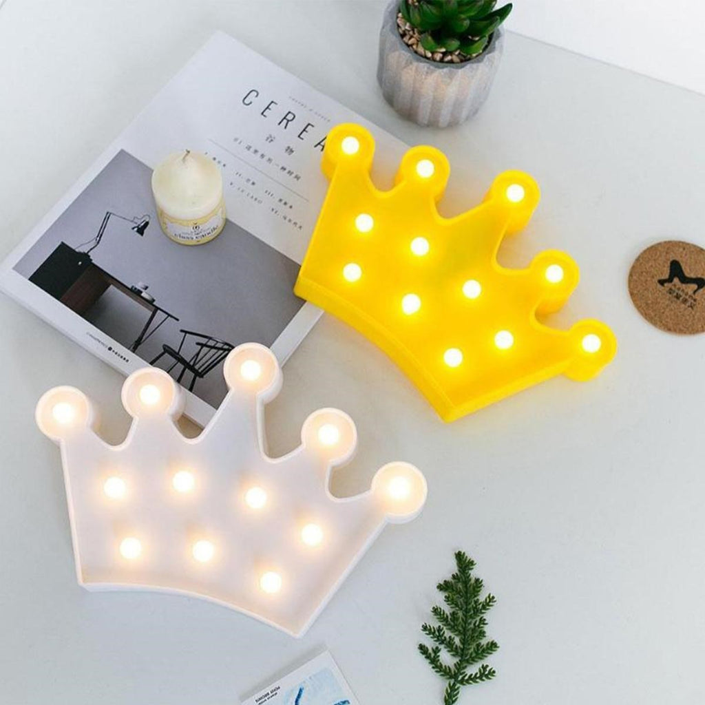 3D Dekoratif Pilli Kraliçe Tacı Model Led Masa ve Gece Lambası (5538) 4