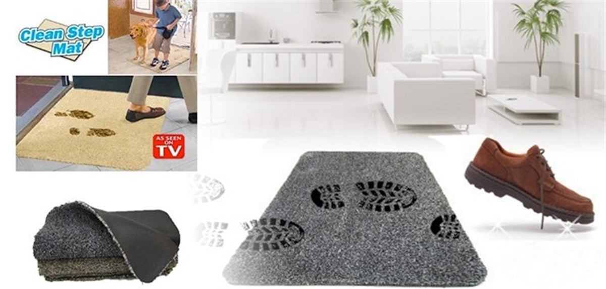 Çamaşır Makinesinde Yıkanabilir Kir Toz Emici Mikrofiberli Paspas (5538) 1
