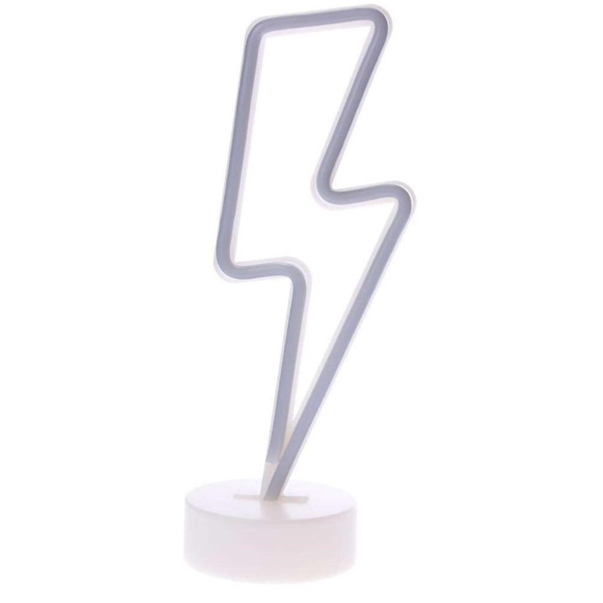 Dekoratif Şimşek Şeklinde Pilli Neon Led Lamba Süs Masa Lambası (5538) 2