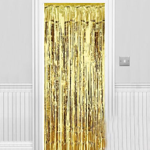 Işıltılı Duvar ve Kapı Perdesi Gold 90x200 cm (5538) 1