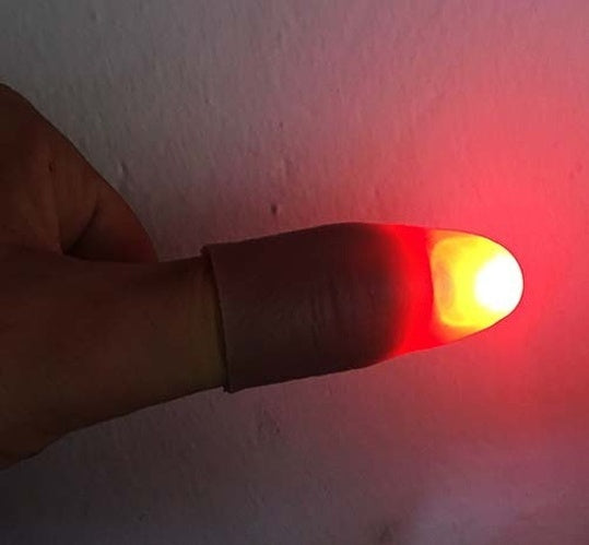 Led Işıklı Sihirli Parmak Işıklı Parmak Şaka Parmak (5538) 1