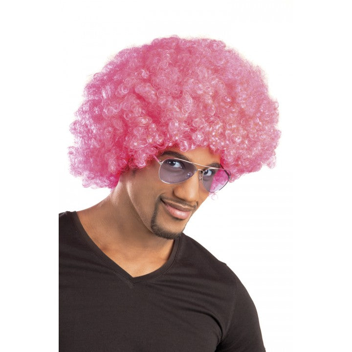 Pembe Renk Kıvırcık Afro Bonus Peruk (5538) 2