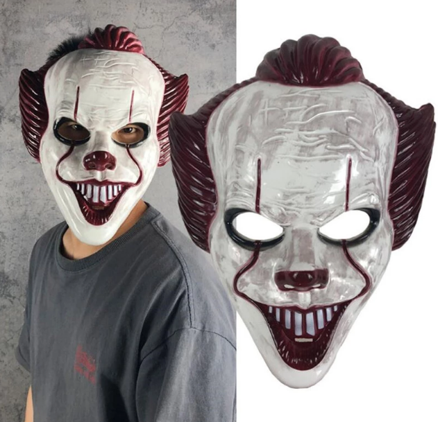 Plastik Joker Maskesi Killer Palyaço Maskesi (5538) 1