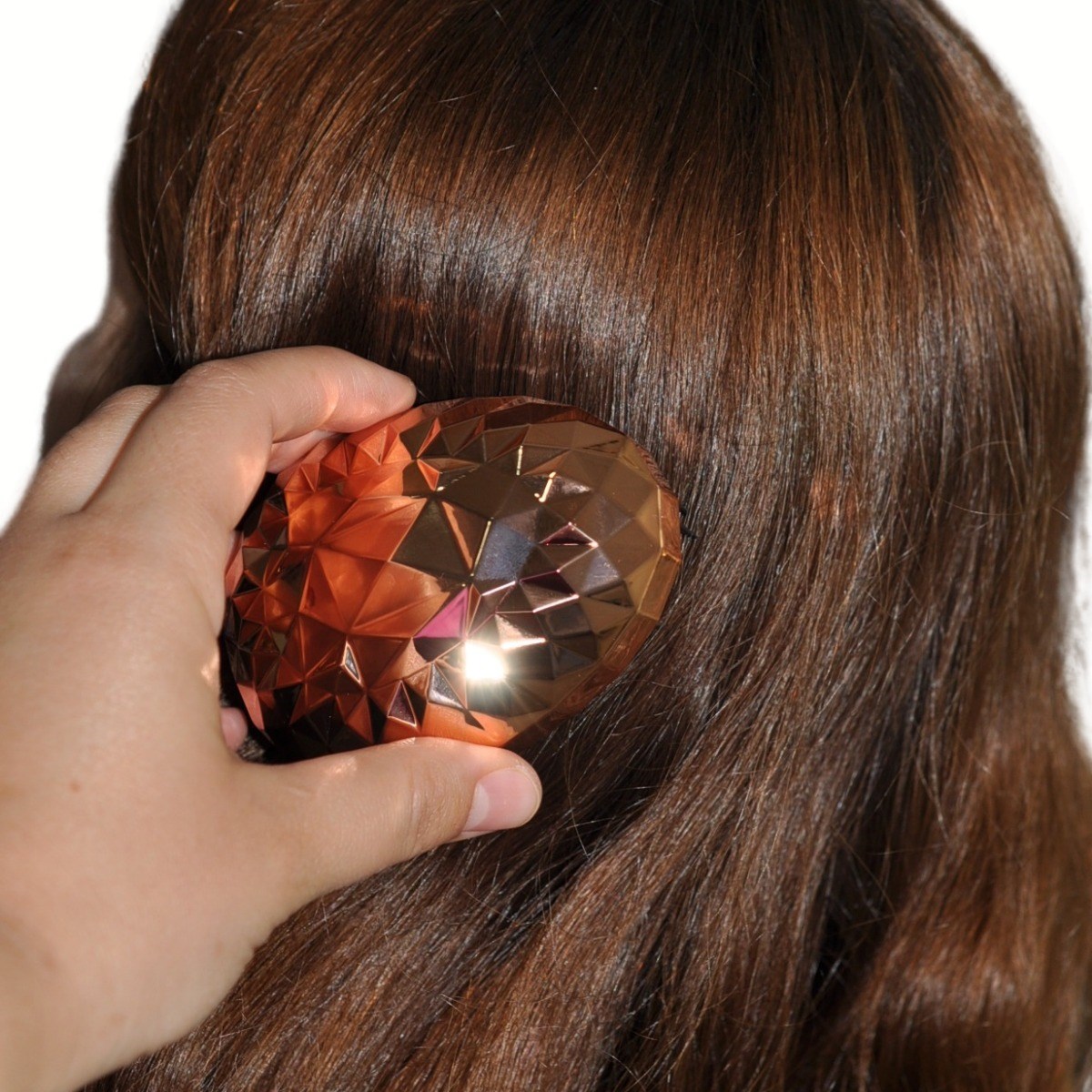 Rose Gold Saç Düzleştirici Tarak Geniş Aralıklı Her Saç Tipine Uygun Fırçalı Saç Düzleştirici (5538) 3