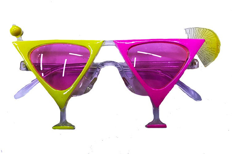 Sarı Pembe Renk Martini Parti Gözlüğü (5538) 1