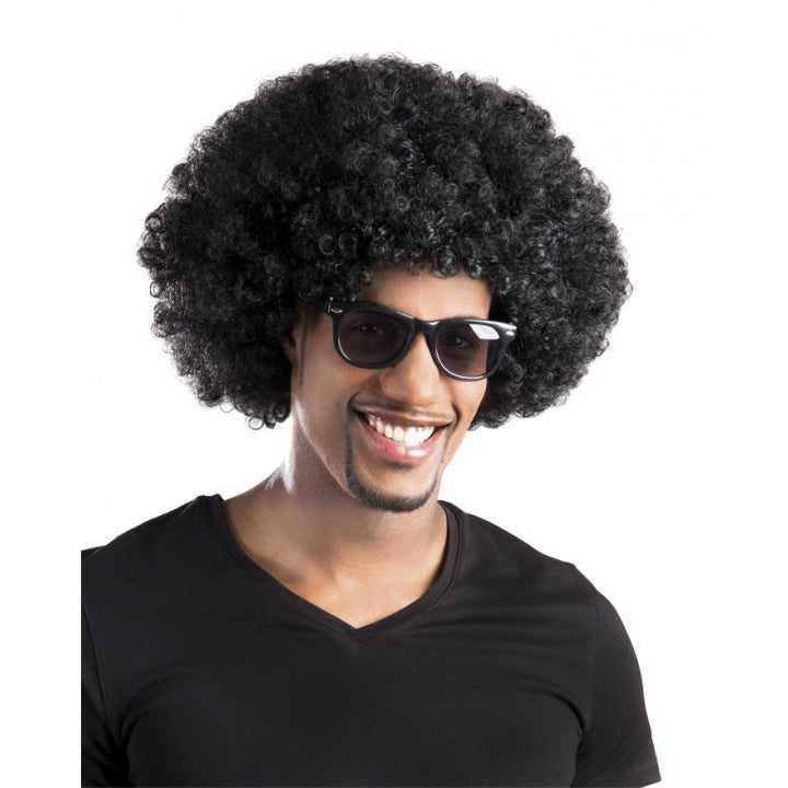 Siyah Renk Kıvırcık Afro Bonus Peruk Parti Peruğu (5538) 2