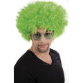 Yeşil Renk Kıvırcık Afro Bonus Peruk (5538) 1