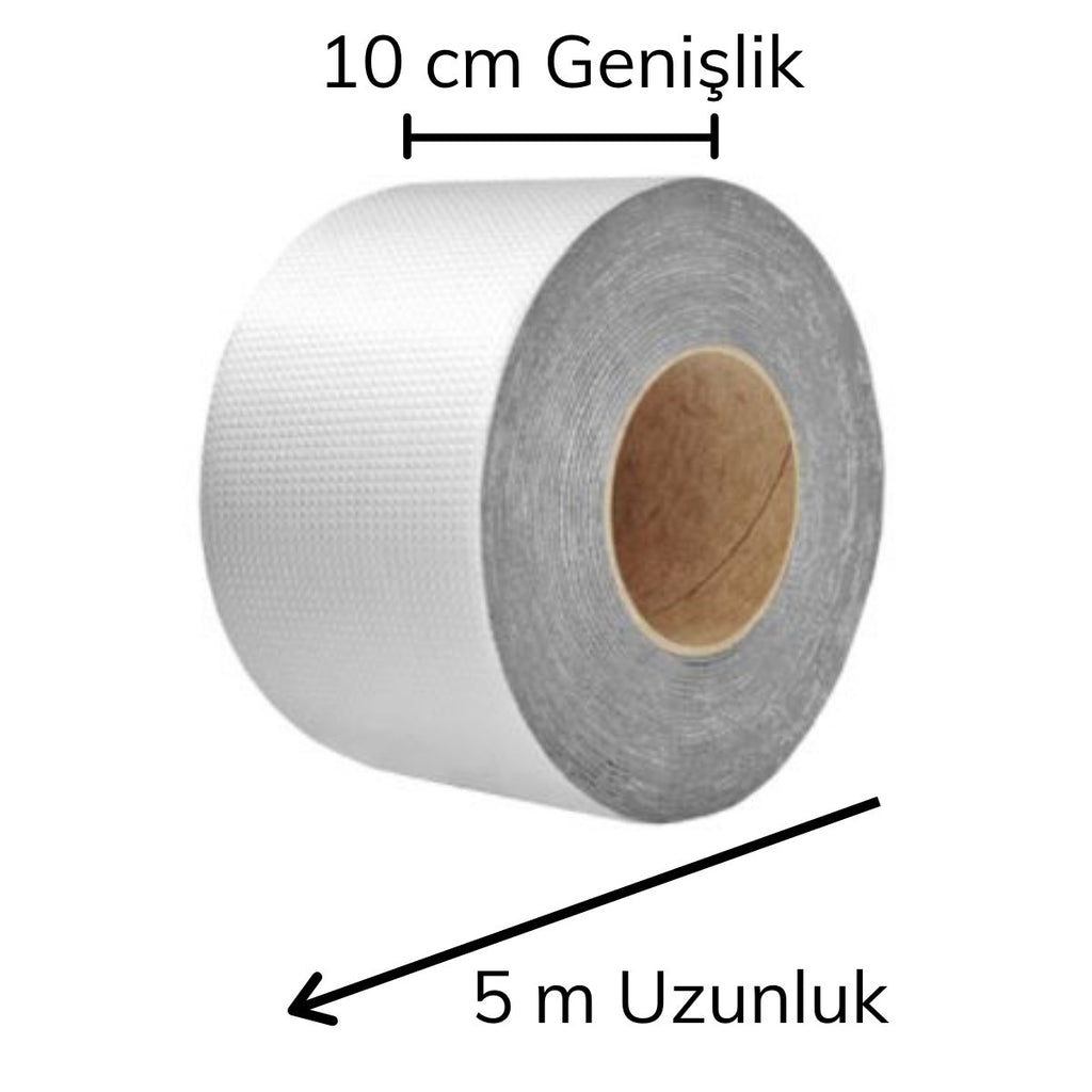 Yüksek Sıcaklık Dayanan Su Geçirmez Çatı Boru Duvar Çatlak Onarıcı Yapışkan Bant Folyo 10 cm (5538) 3
