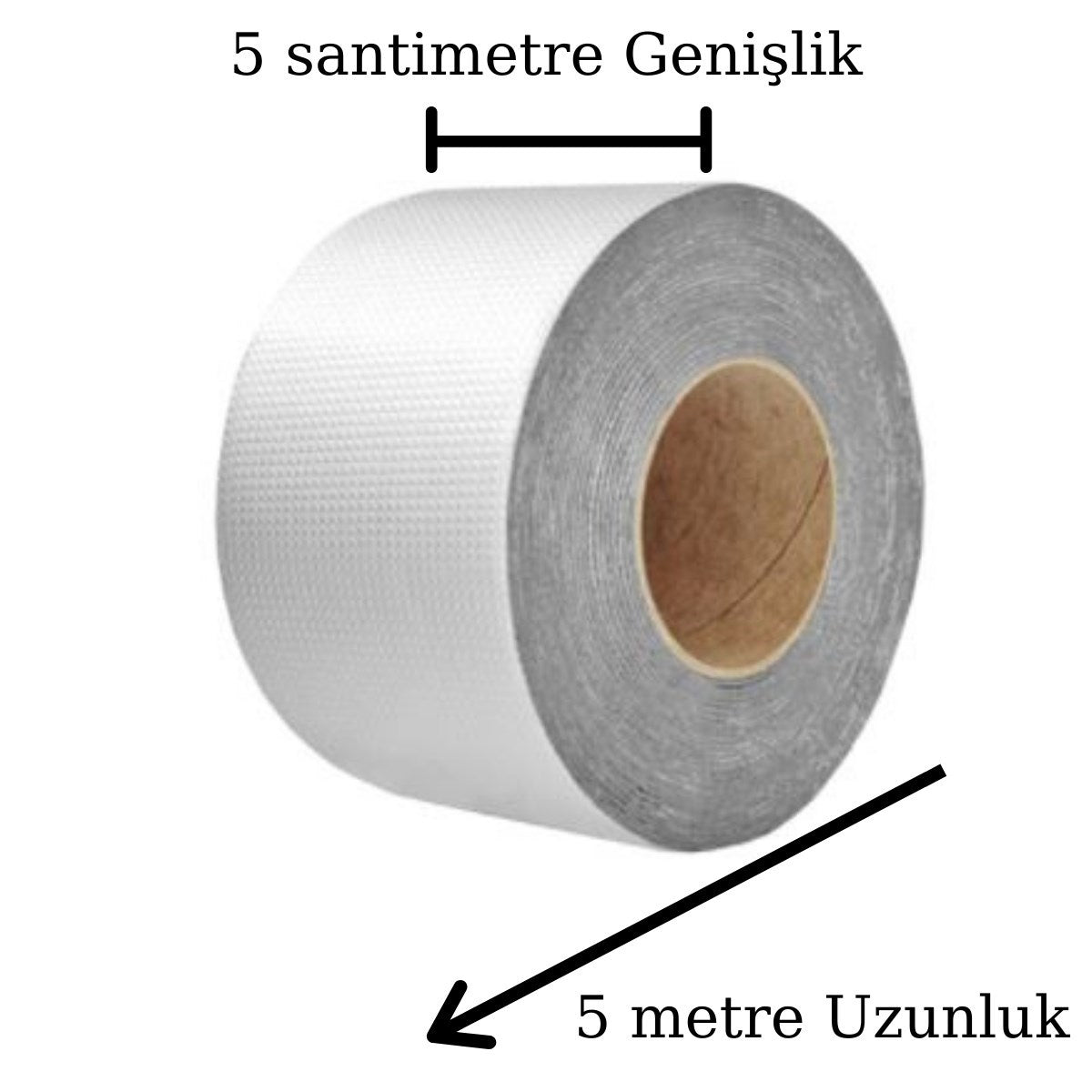Yüksek Sıcaklık Dayanan Su Geçirmez Çatı Boru Duvar Çatlak Onarıcı Yapışkan Bant Folyo 5 cm (5538) 3