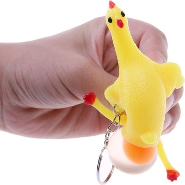 Squishy Yumurtlayan Tavuk Anahtarlık 1