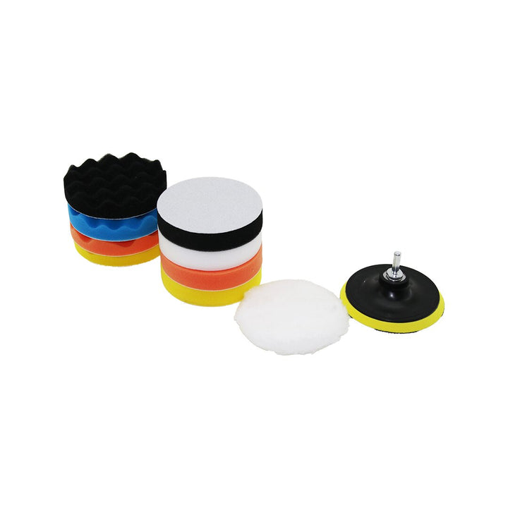 115 MM 11PCS POLİSAJ SÜNGER SETİ 8 AD. 115MM SÜNGER- 1 POLİSAJ PED -1 M14 ADAPTÖR - 1 CIRTLI DİSK TABAN (5538) 1