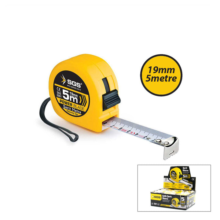 12 ADET 5MT X 19MT STOPLU ŞERİT METRE (5538) 1