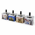 12 ADET ASHTRAY KARE - BASMALI METAL KÜLLÜK (5538) 1