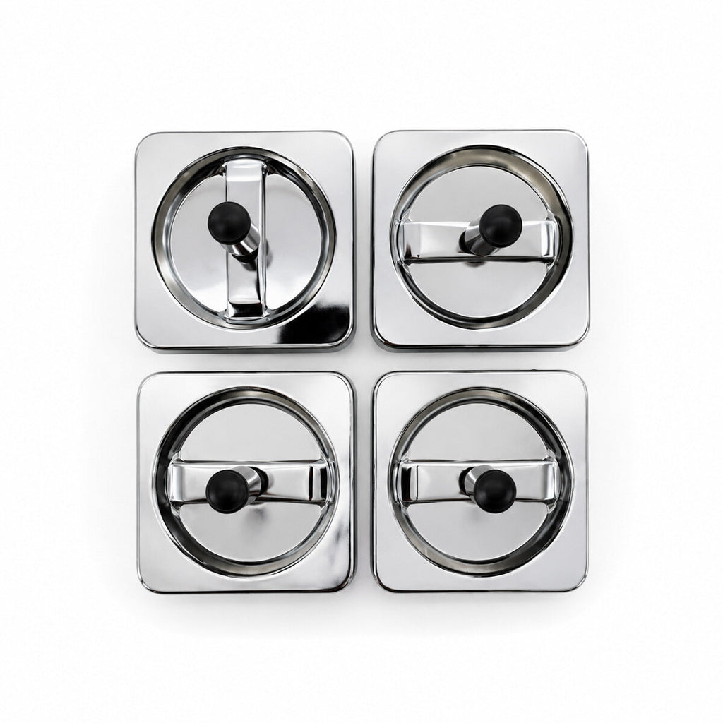 12 ADET ASHTRAY KARE - BASMALI METAL KÜLLÜK (5538) 2