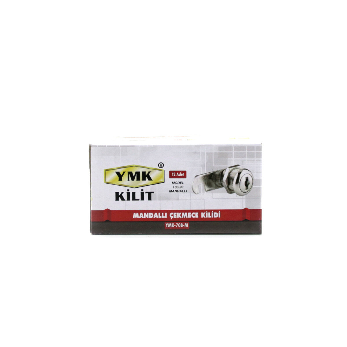 12 ADET OVAL - MANDALLI DOLAP - ÇEKMECE KİLİT 20MM (5538) 3