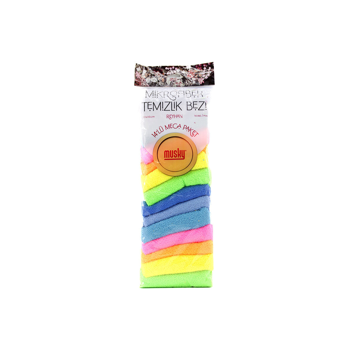 14PCS MİKROFİBER TEMİZLİK BEZİ 30X30CM (5538) 3