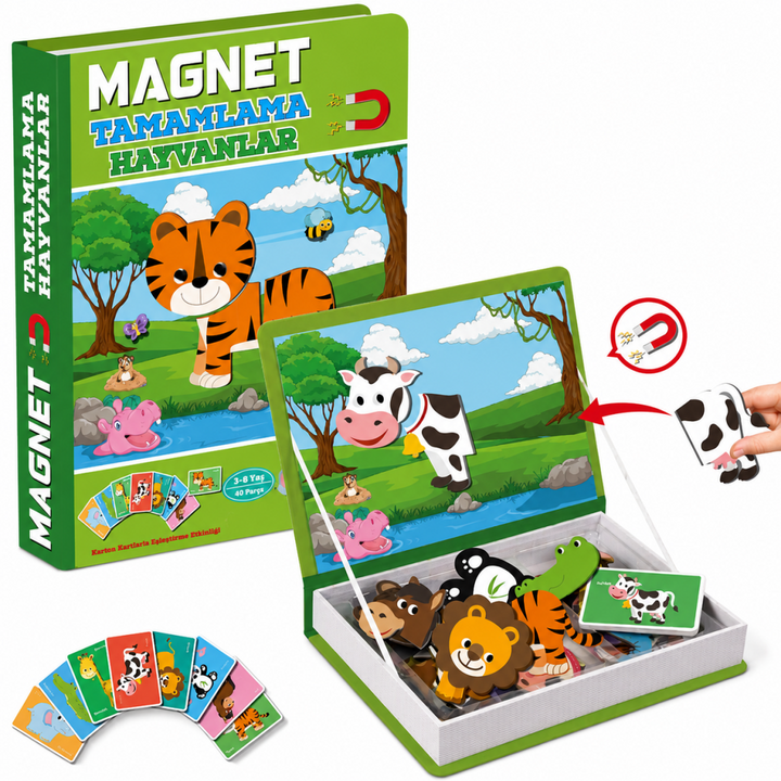 1512 Magnet Tamamlama - Hayvanlar/ +3 yaş 1