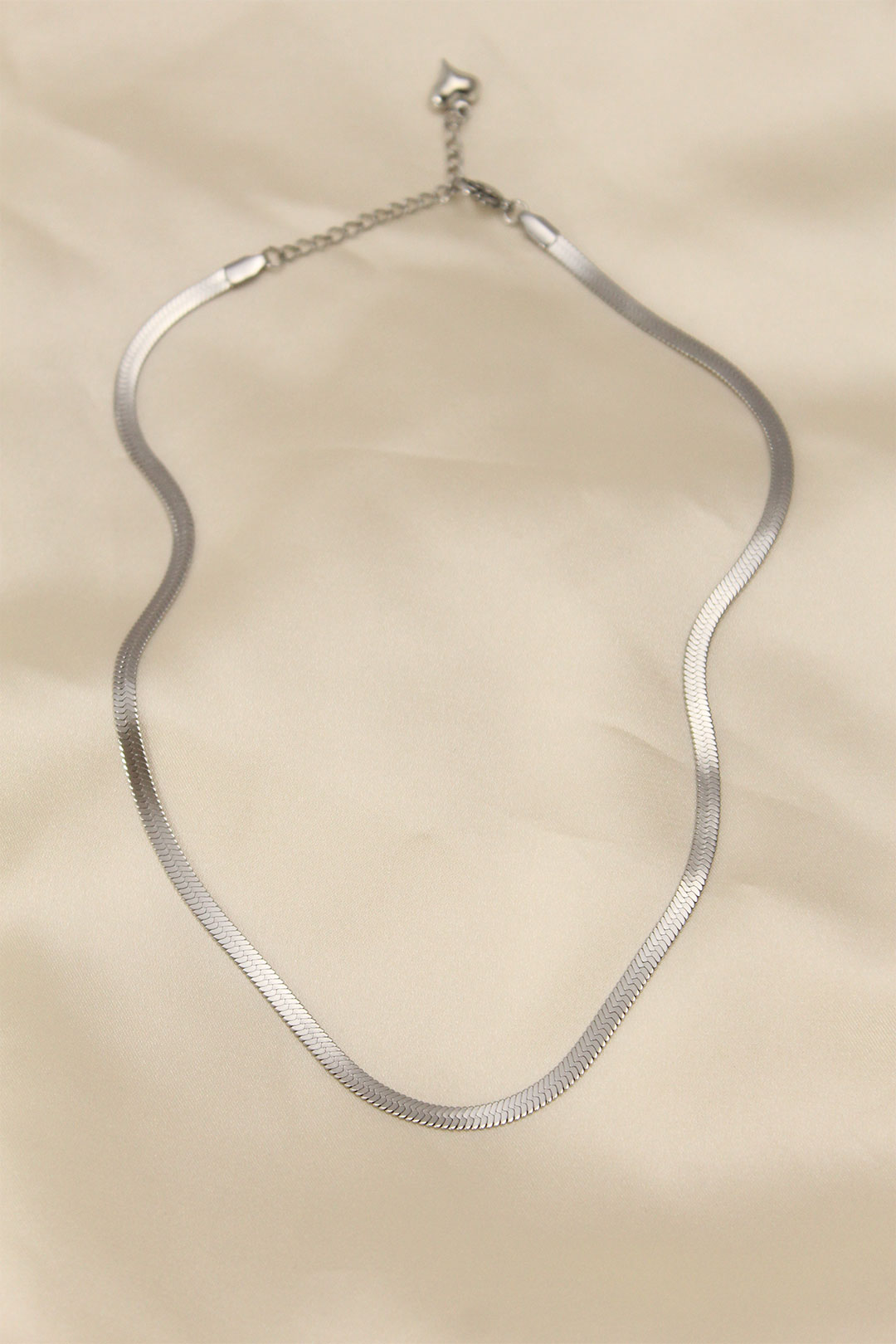 316L Çelik Silver Renk 45 cm İtalyan Zincir Model Kadın Kolye 1