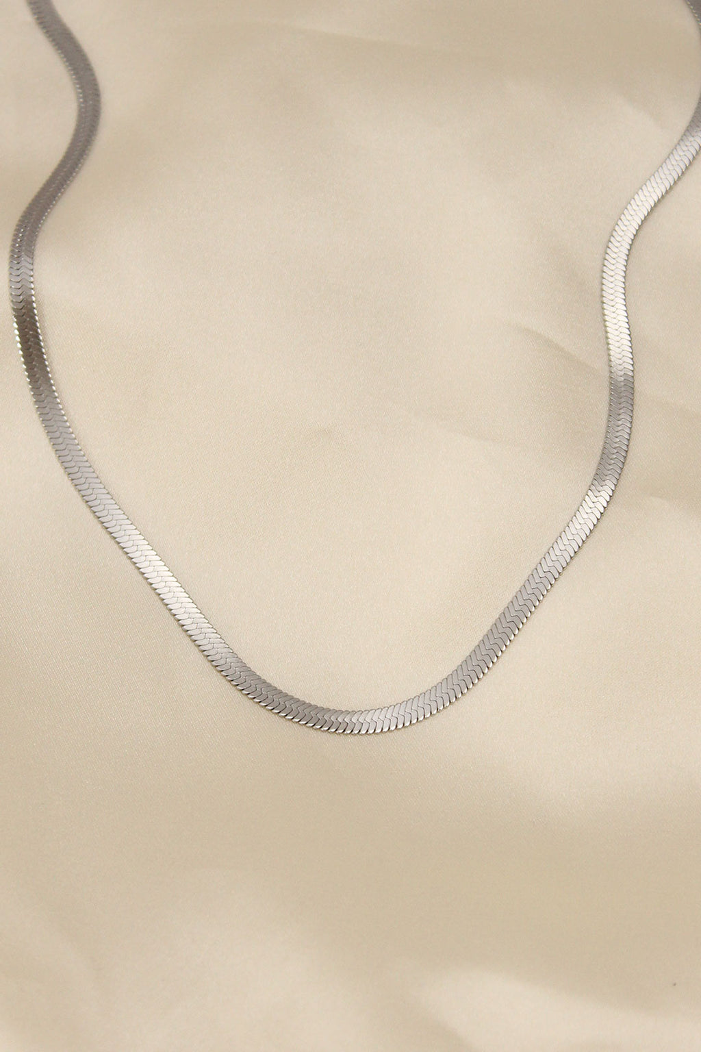 316L Çelik Silver Renk 45 cm İtalyan Zincir Model Kadın Kolye 2