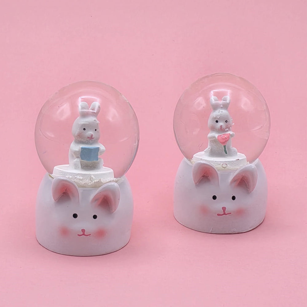 Mini Boy Tavşan Tasarımlı Işıklı Kar Küresi 1