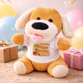 Happy Birthday Tişörtlü Peluş Köpek 1