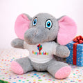 Happy Birthday Tişörtlü Sevimli Peluş Fil 1