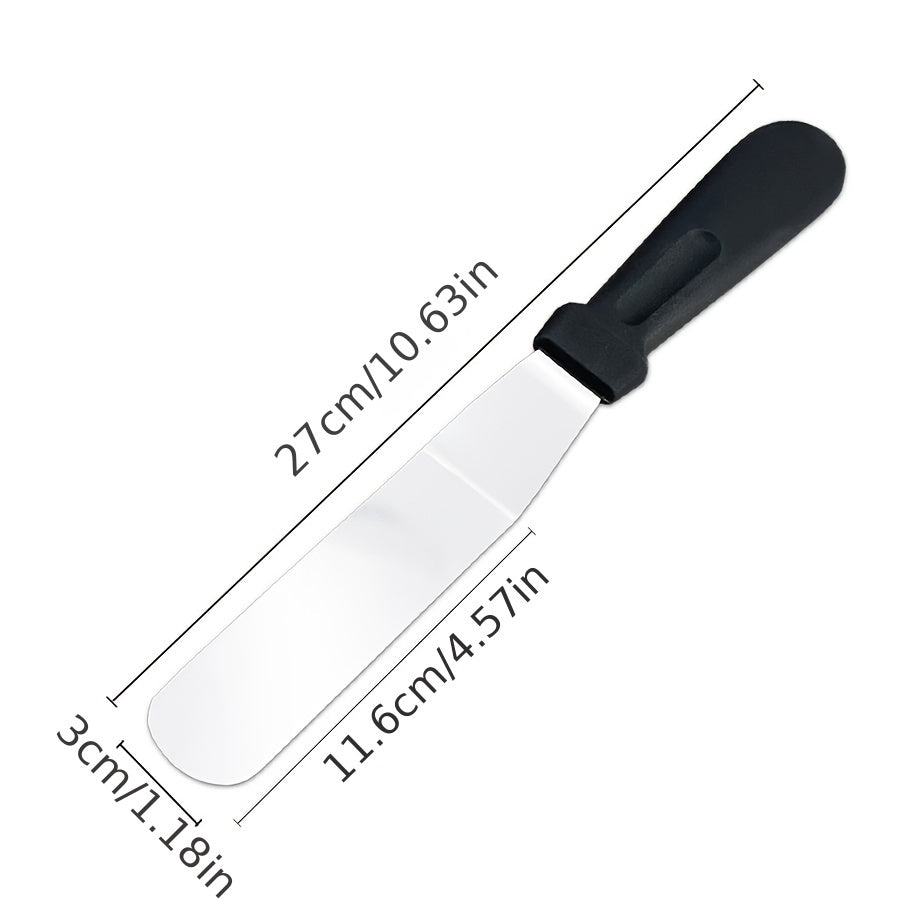 Paslanmaz Çelik L Tipi Pastacı Spatulası 1