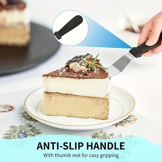 Paslanmaz Çelik L Tipi Pastacı Spatulası 3