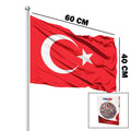 Türk Bayrağı - 40x60 cm - Alpaka Kumaş 1