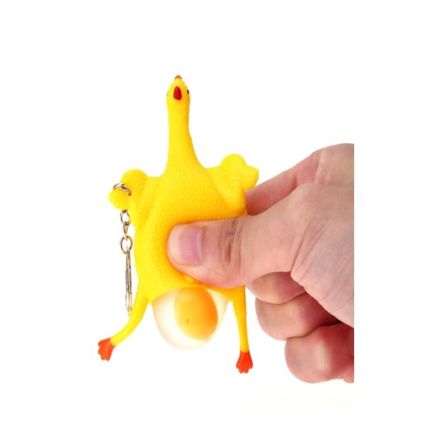 Squishy Yumurtlayan Tavuk Anahtarlık 3