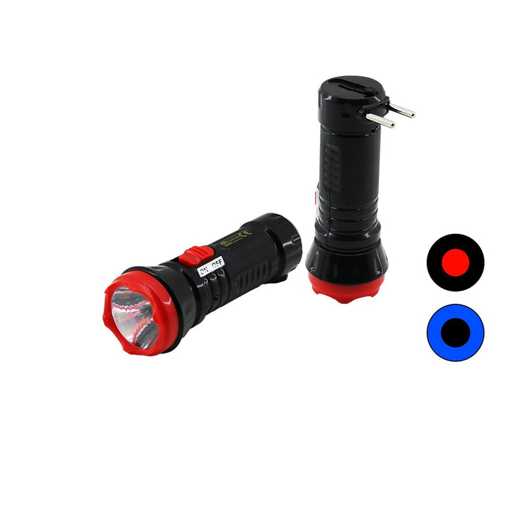 1W TEK LED FİŞ ŞARJLI EL FENERİ UZUN MESAFELİ (5538) 1
