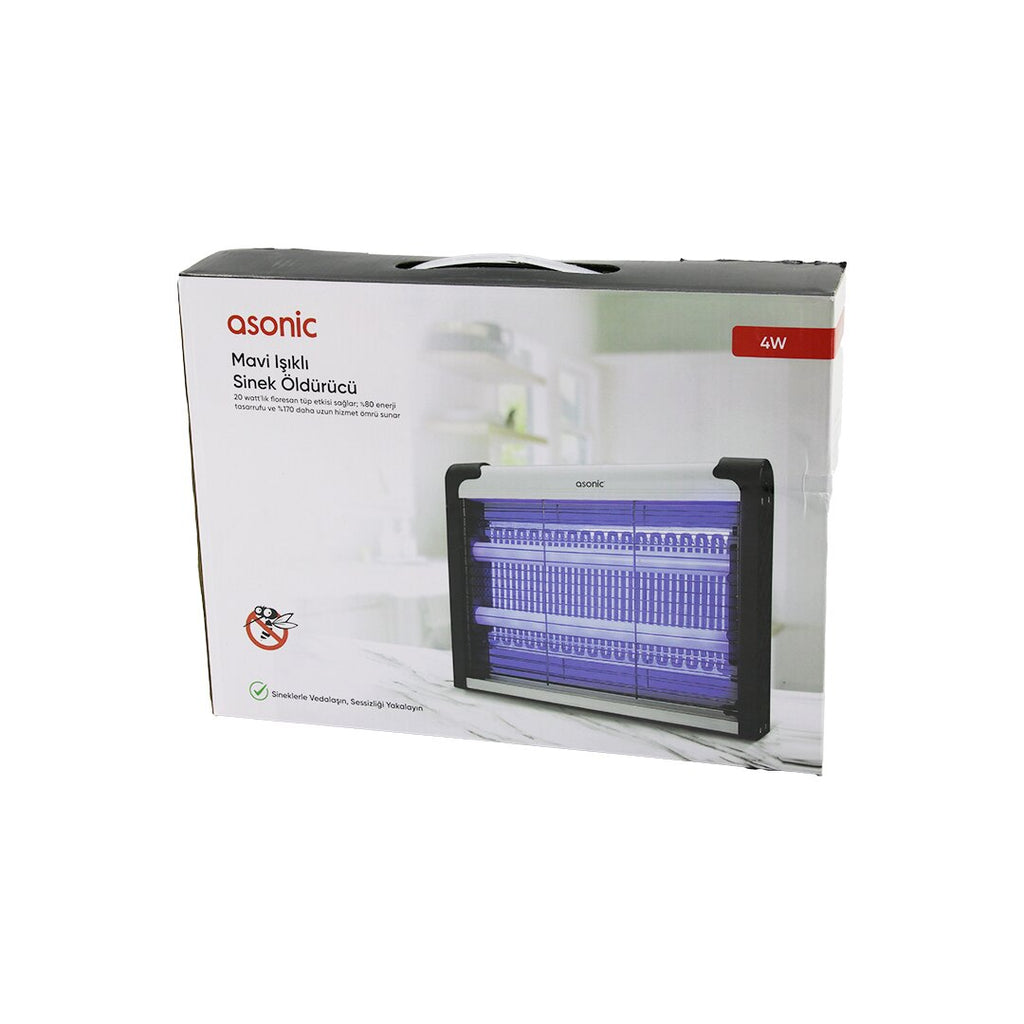 2 LEDLİ SİNEK ÖLDÜRÜCÜ CIZ MAKİNE 4W - 2000V 30M2 ETKİNLİK ALANI AS-A28 (5538) 2