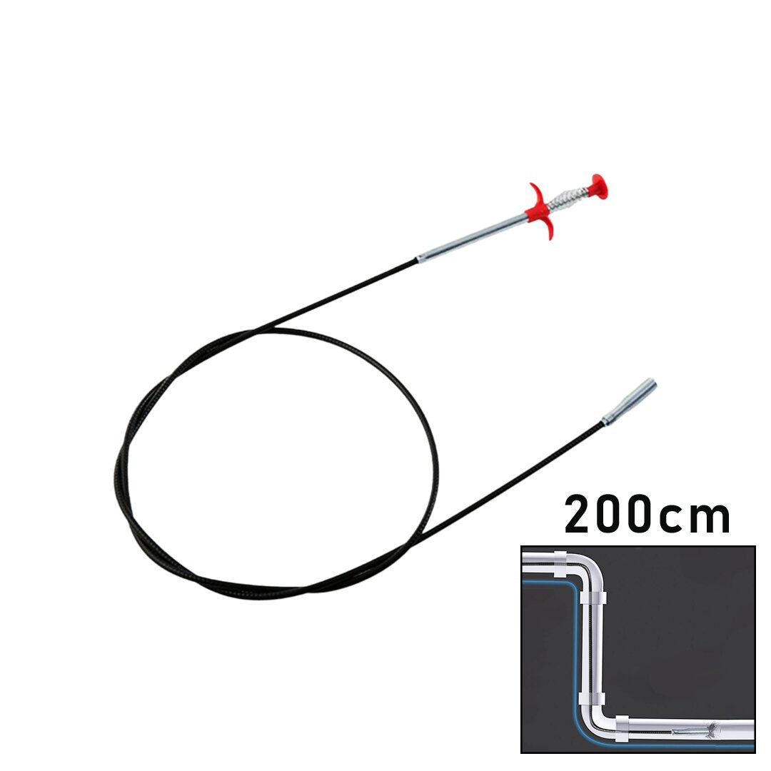 200CM YAYLI - KISKAÇ LAVABO - GİDER VB.TEMİZLEME - ÇOK AMAÇLI ÇUBUK (5538) 1